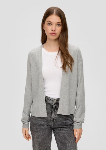 QS Strickjacke in Grau: Vorderseite