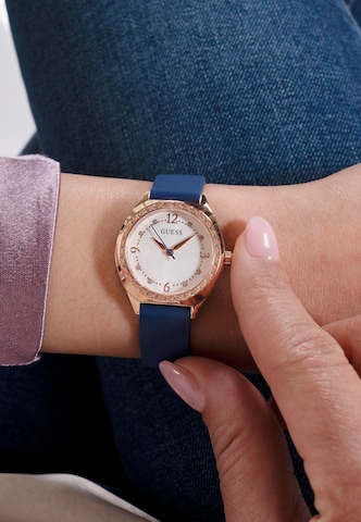 Montre à affichage analogique 'CHARLOTTE' GUESS en bleu : devant