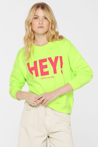 SENSES.THE LABEL Sweatshirt in Green: front