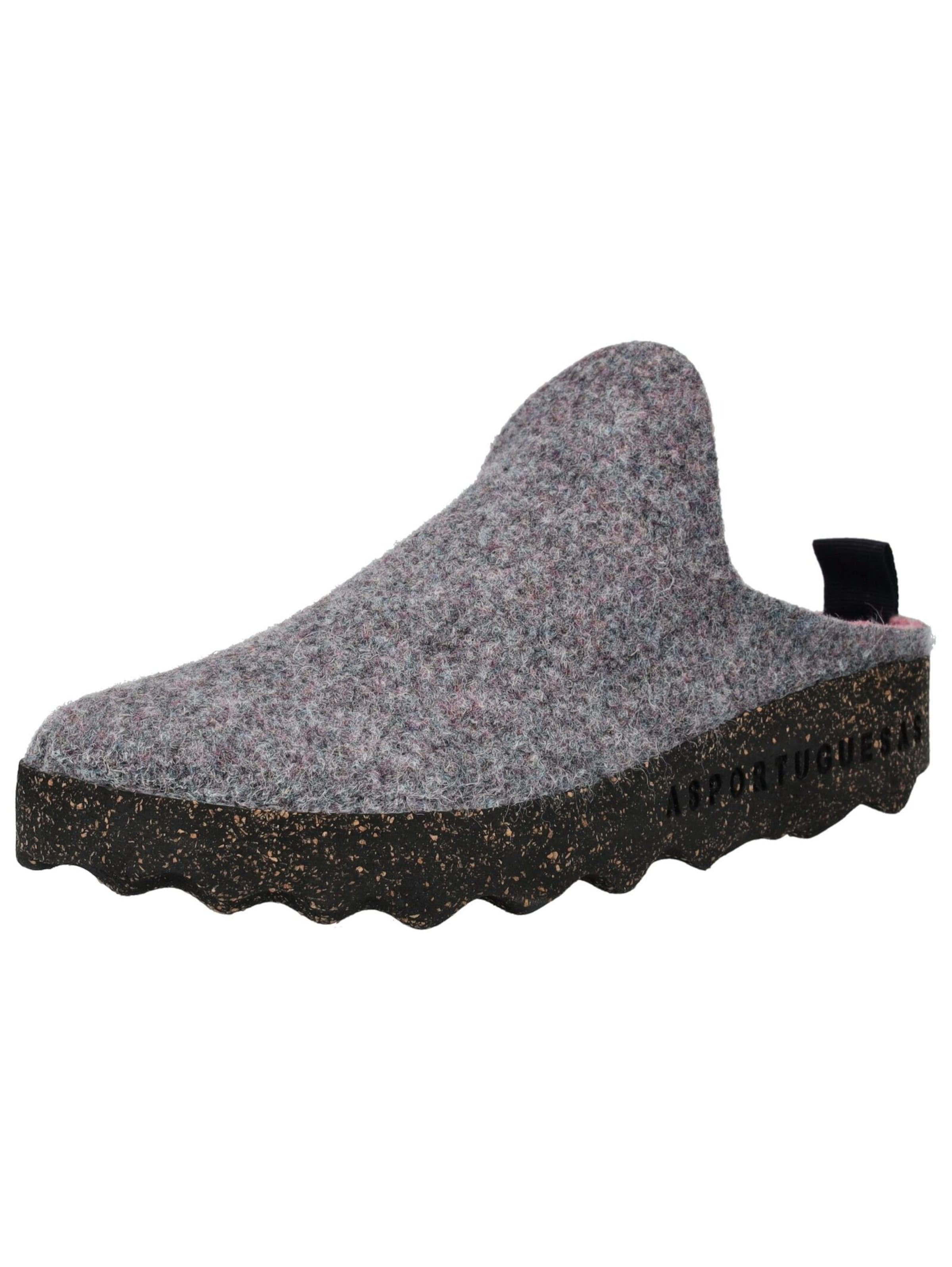 Asportuguesas Slipper in Grey: front