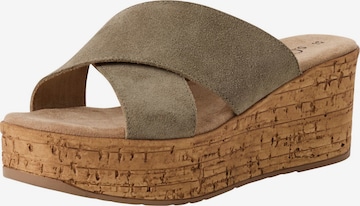 s.Oliver Pantolette in Grün: Vorderseite