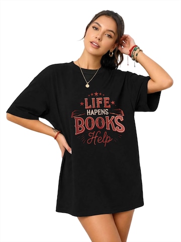 T-shirt GORHEY en noir : devant