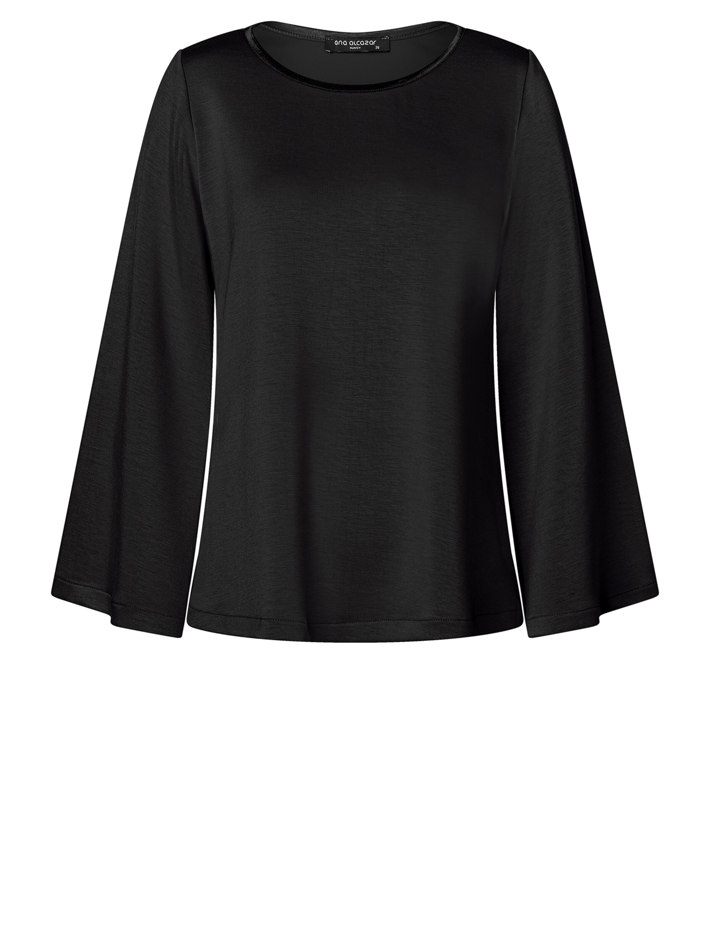 Ana Alcazar Blouse 'Sera' in Zwart: voorkant