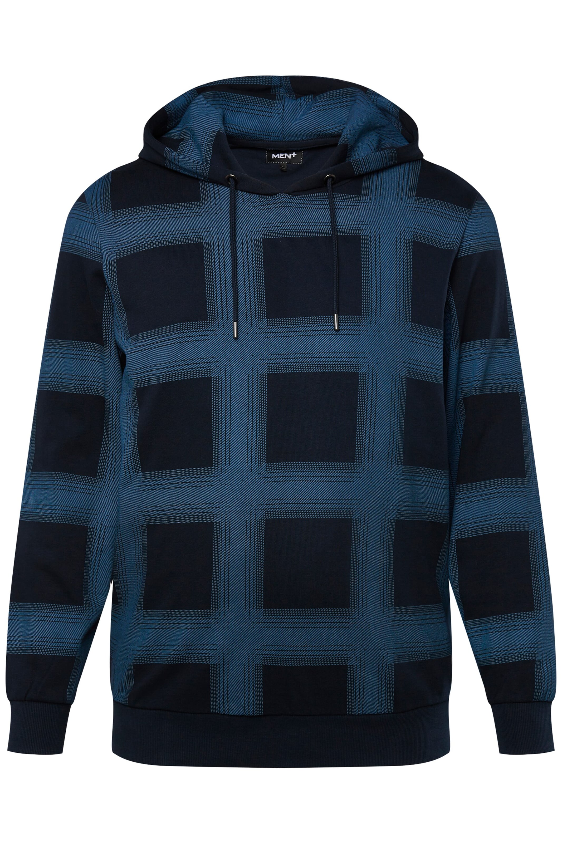 Men Plus Sweatshirt in Blue: front