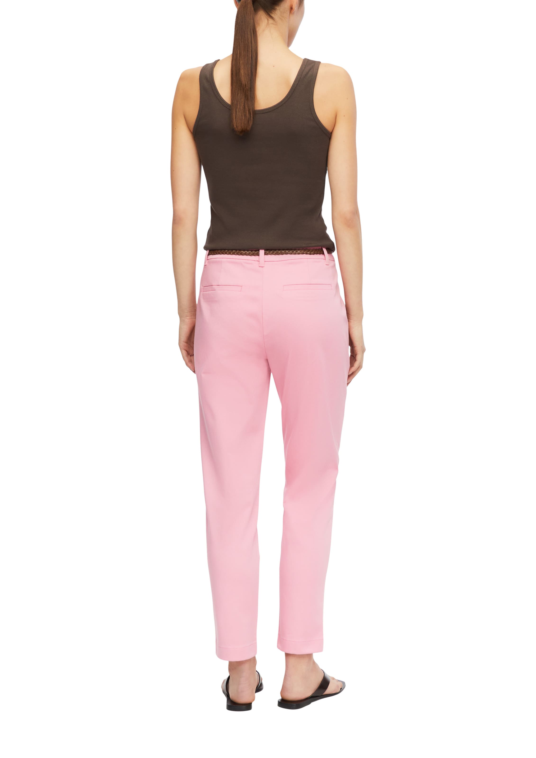 Regular Pantalon COMMA en rose