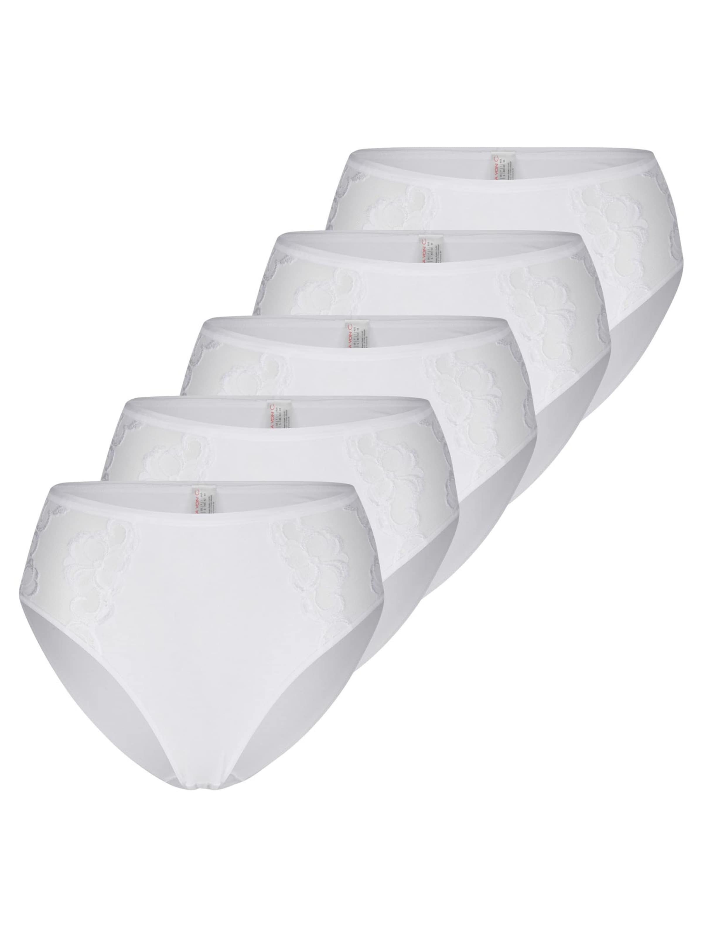 Nina von C. Panty 'Basic' in White: front