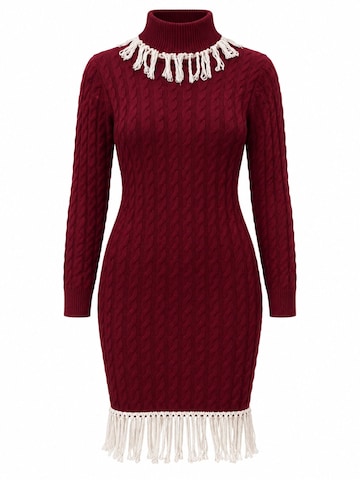 RYVAN Knitted dress 'Strickkleider' in Red