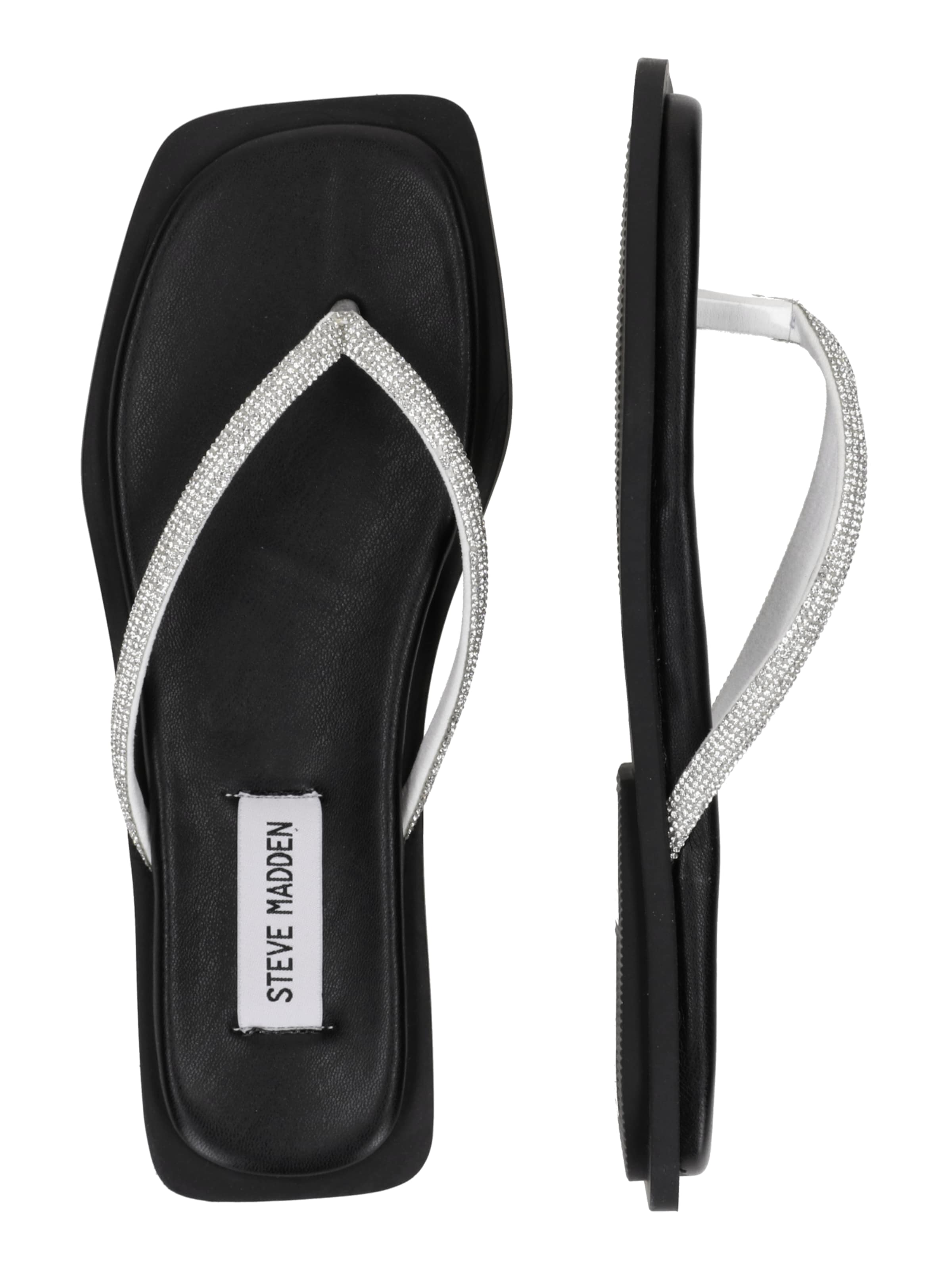 STEVE MADDEN Ujjelválasztó-pántos szandál 'Saint' - ezüst