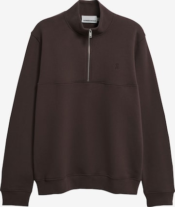 ARMEDANGELS Sweatshirt 'WAARLO' in Braun: Vorderseite