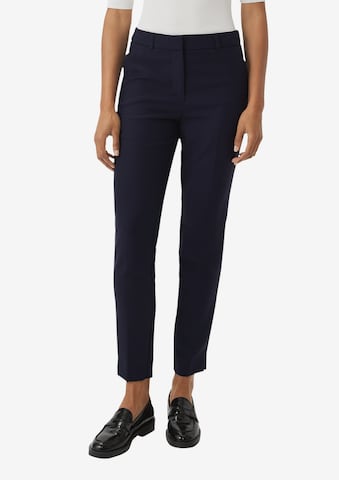 COMMA Slimfit Pantalon in Blauw: voorkant