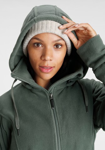 POLARINO Athletic Fleece Jacket in Green