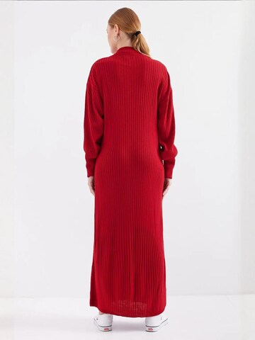 Bigdart Gebreide jurk in Rood