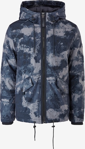 QS by s.Oliver Winter Jacket in Blue: front