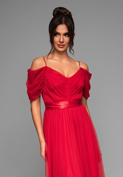 Ombre Robe de soirée 'Laila' en rouge, Vue avec produit