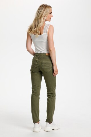 Cream Slimfit Jeans 'Lotte' i grøn