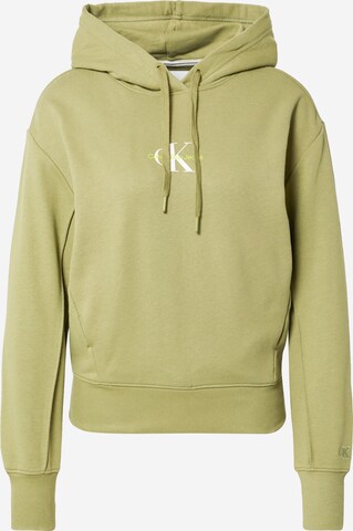 Calvin Klein Jeans Sweatshirt in Green: front