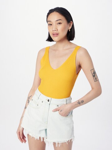 Tops en tricot 'CERYS' NÜMPH en jaune : devant