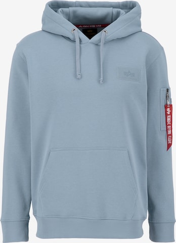 ALPHA INDUSTRIES Sweatshirt in Blauw: voorkant