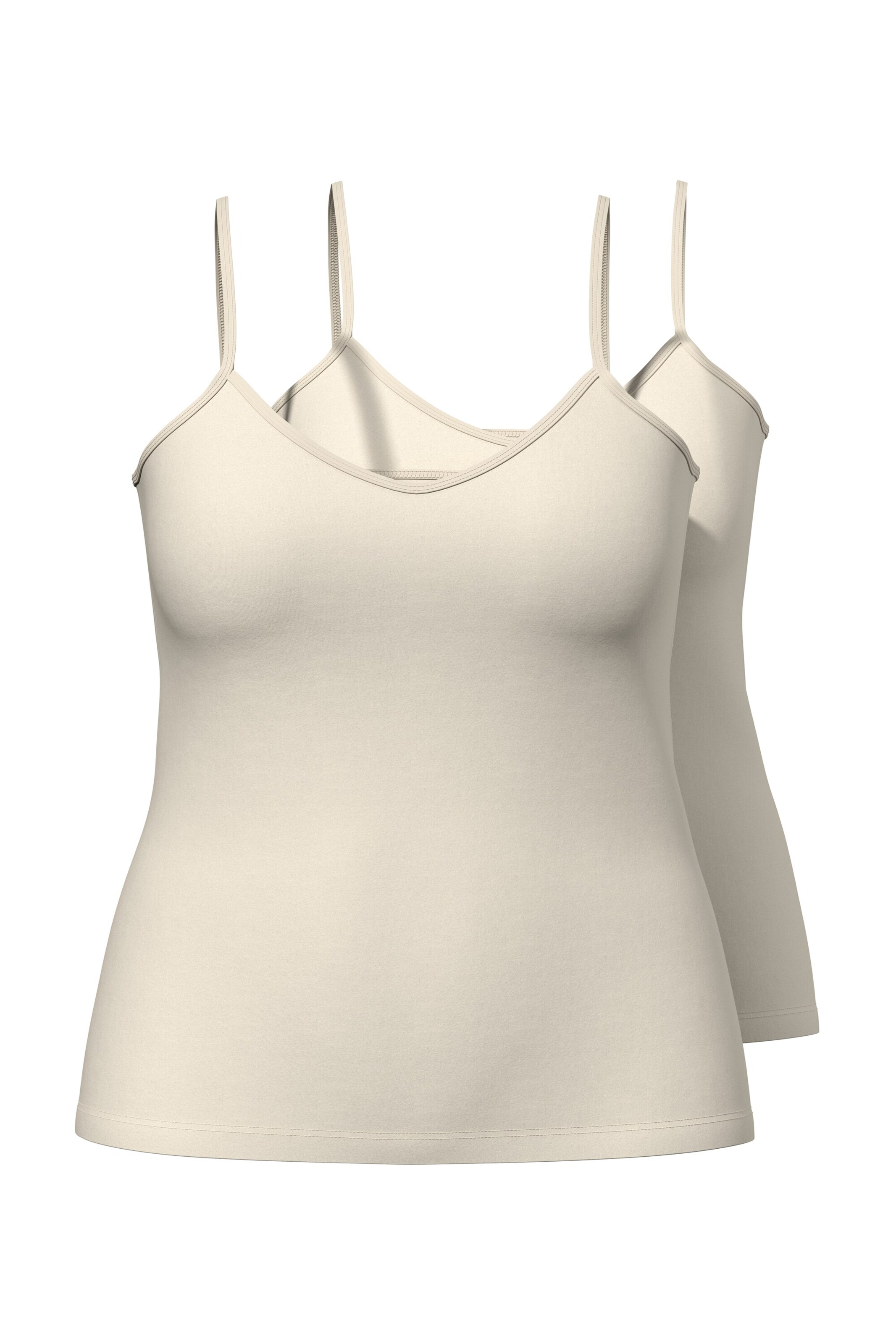 Ulla Popken Unterhemd in Weiß: Vorderseite