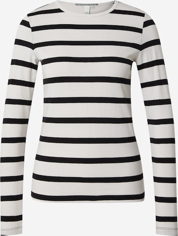 T-shirt QS en noir : devant