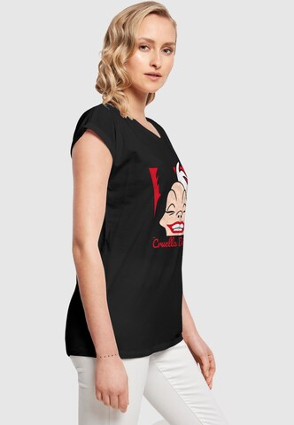 T-shirt '101 Dalmations - Cruella De Vil Head' ABSOLUTE CULT en noir