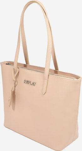 REPLAY Nakupovalna torba | roza barva: sprednja stran