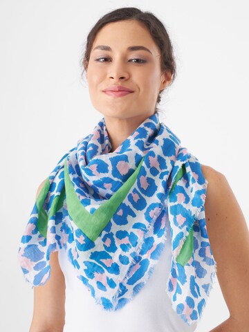 CODELLO Shawl in Blue: front
