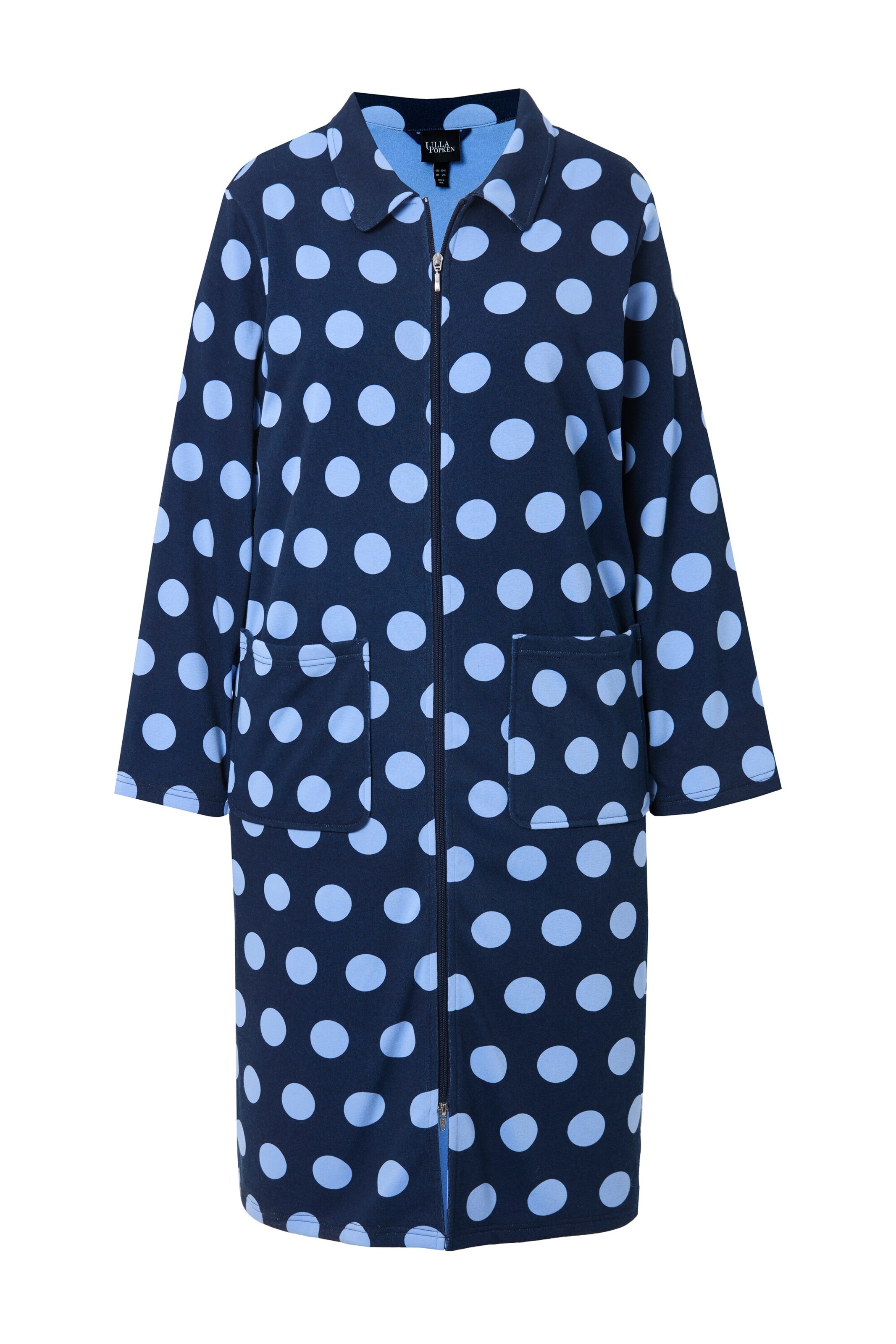 Ulla Popken Bademantel in Blau: Vorderseite