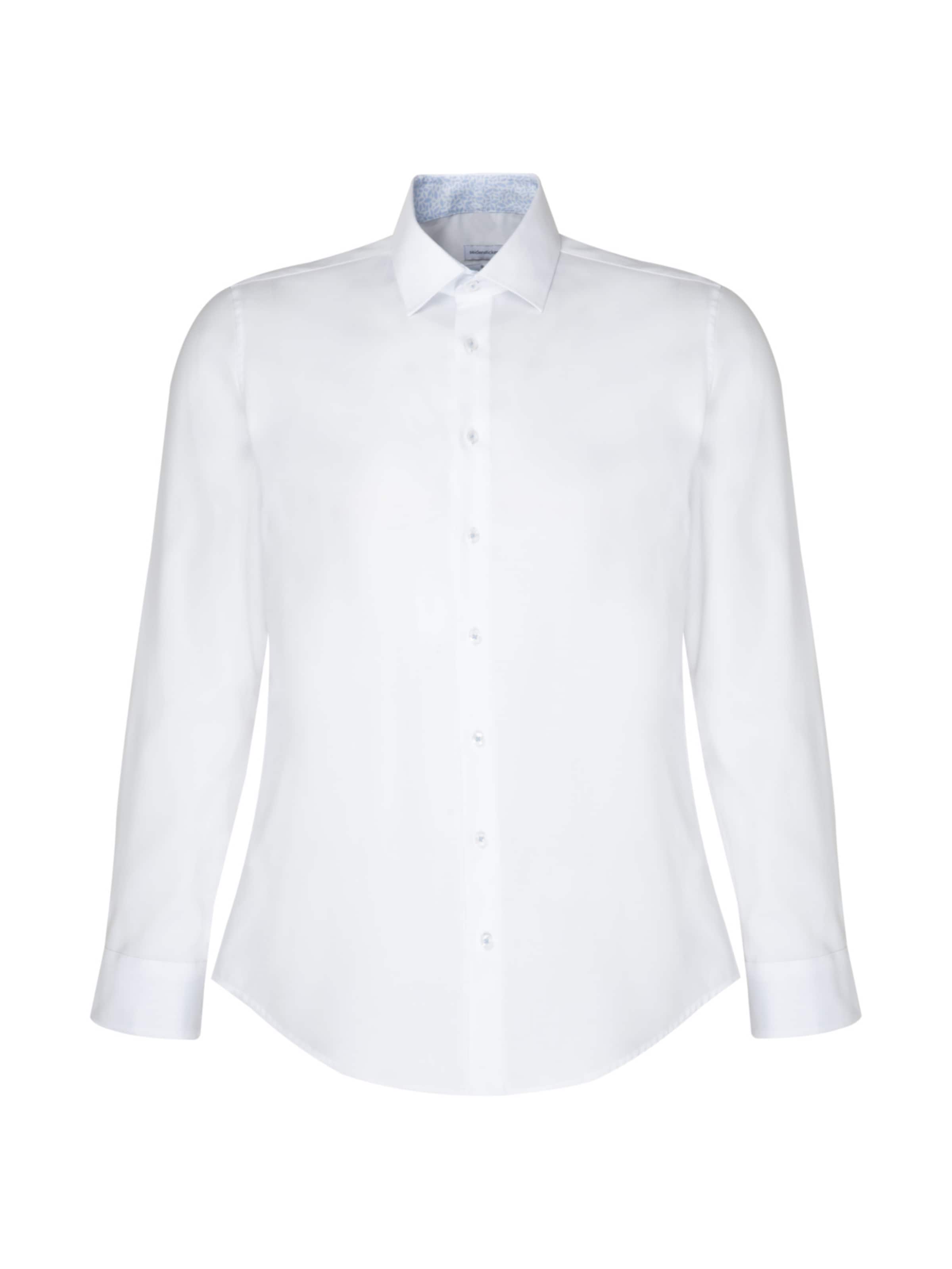 SEIDENSTICKER Слим Деловая рубашка 'Smart Essentials' в Белый: спереди