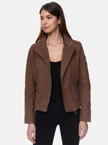 Tazzio Between-Season Jacket 'F500' in Brown: front