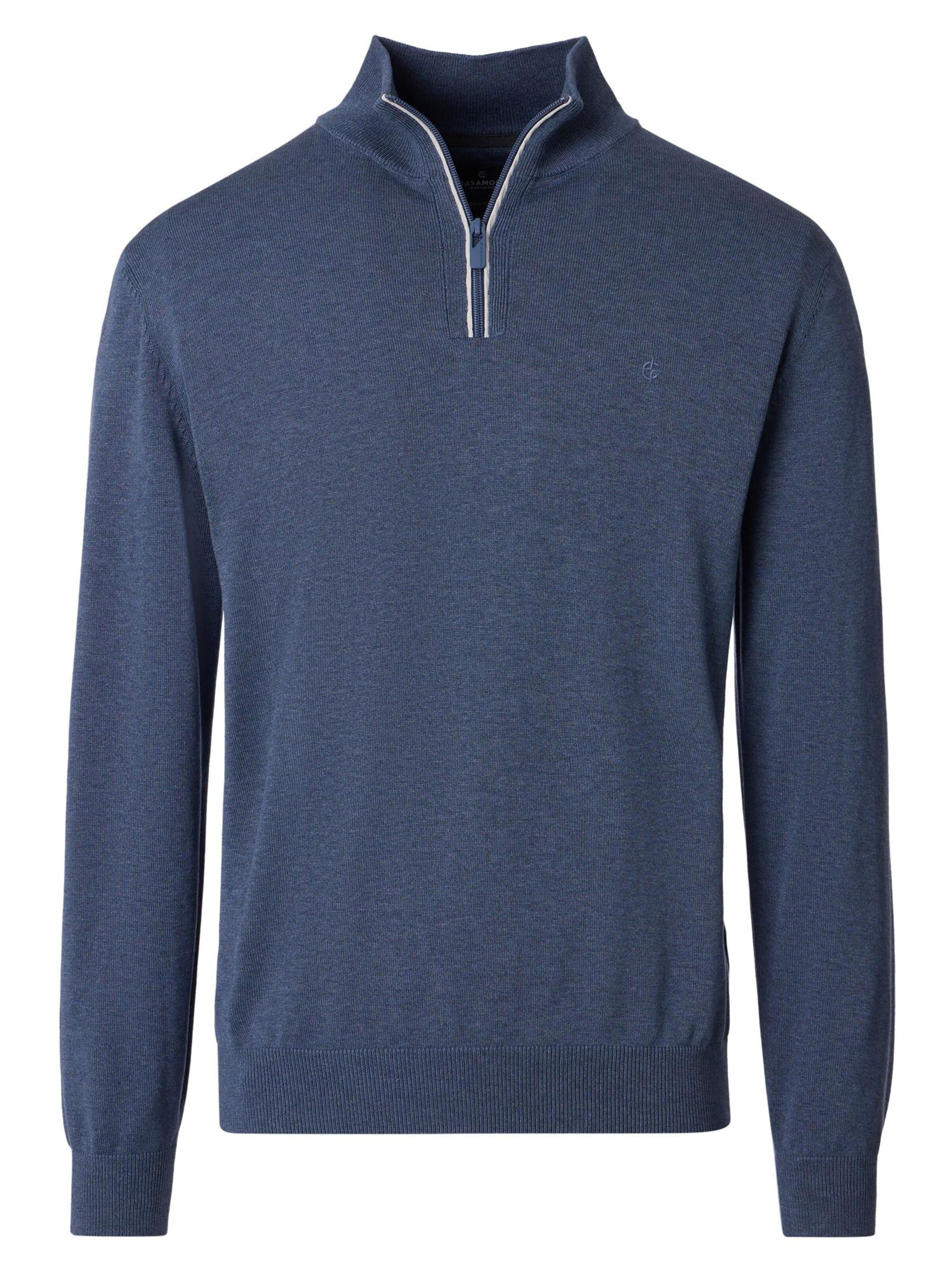 CASAMODA Sweater 'Basic' in Blue: front