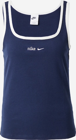 Nike Sportswear Top in Blue: front