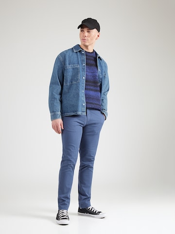 Lindbergh Slimfit Chino 'Superflex' in Blauw