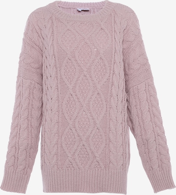 rožinė BLONDA Megztinis: priekis
