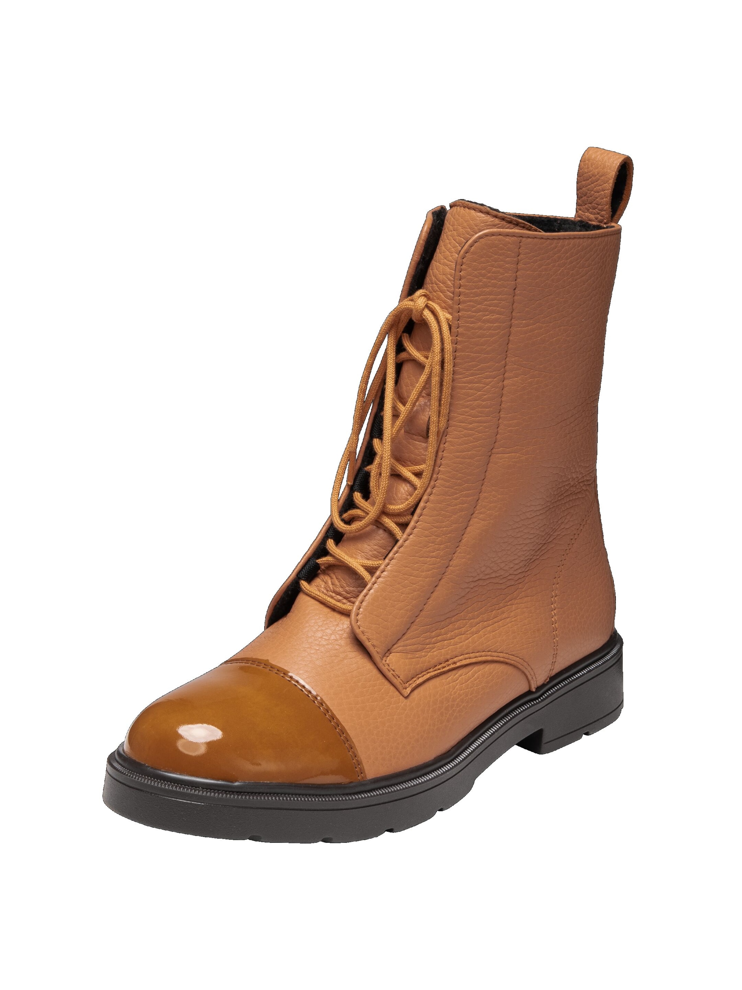 Stivaletto stringato di VITAFORM in beige: frontale