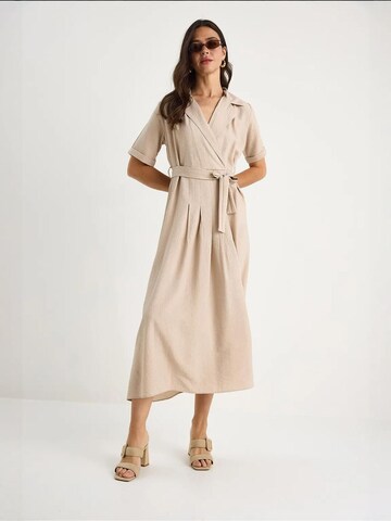 Bianco Lucci Jurk in Beige