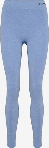 Hummel Skinny Spodnie sportowe 'Ci' w kolorze niebieski: przód