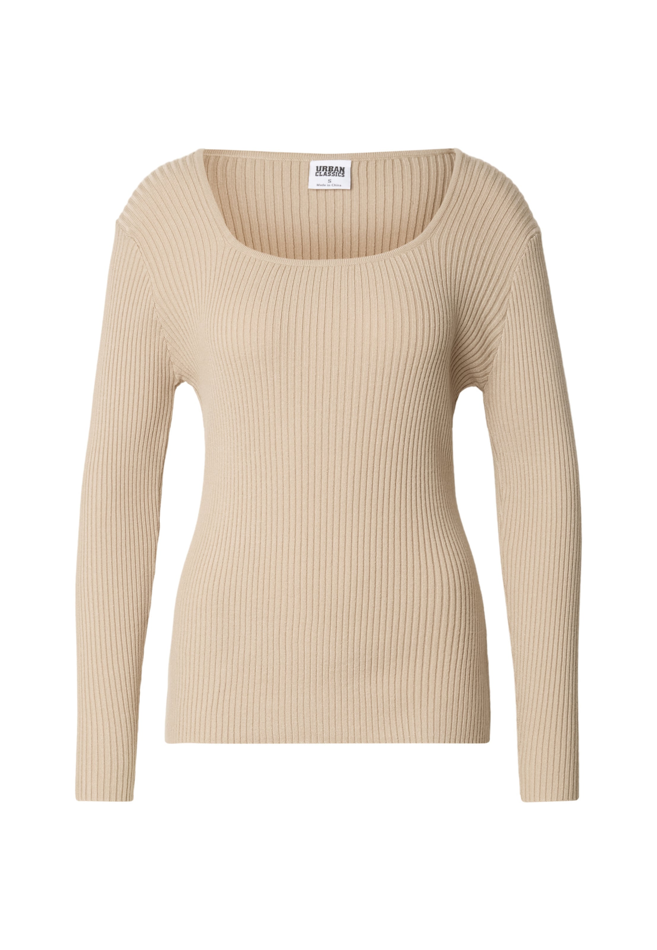 Pull-over Urban Classics en beige : devant