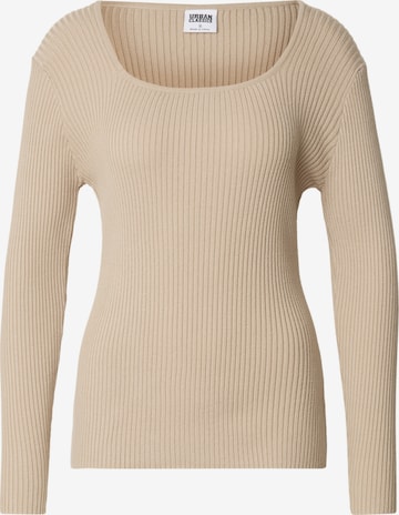 Urban Classics Svetr – béžová: přední strana