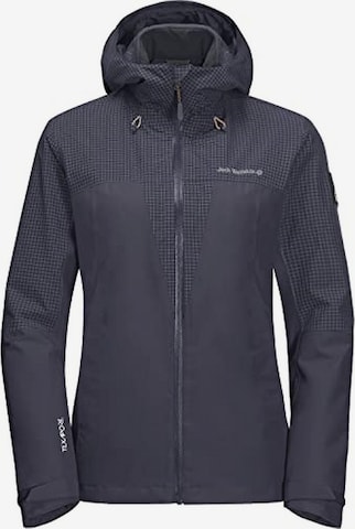 JACK WOLFSKIN Outdoor Jacket in Grey: front