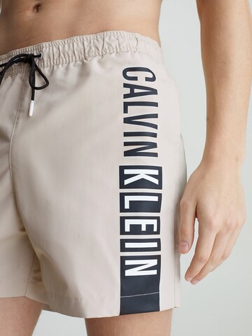 Calvin Klein Swimwear Swimming shorts 'Intense Power' in Beige