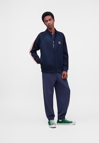 CONVERSE - Sudadera con cremallera en azul