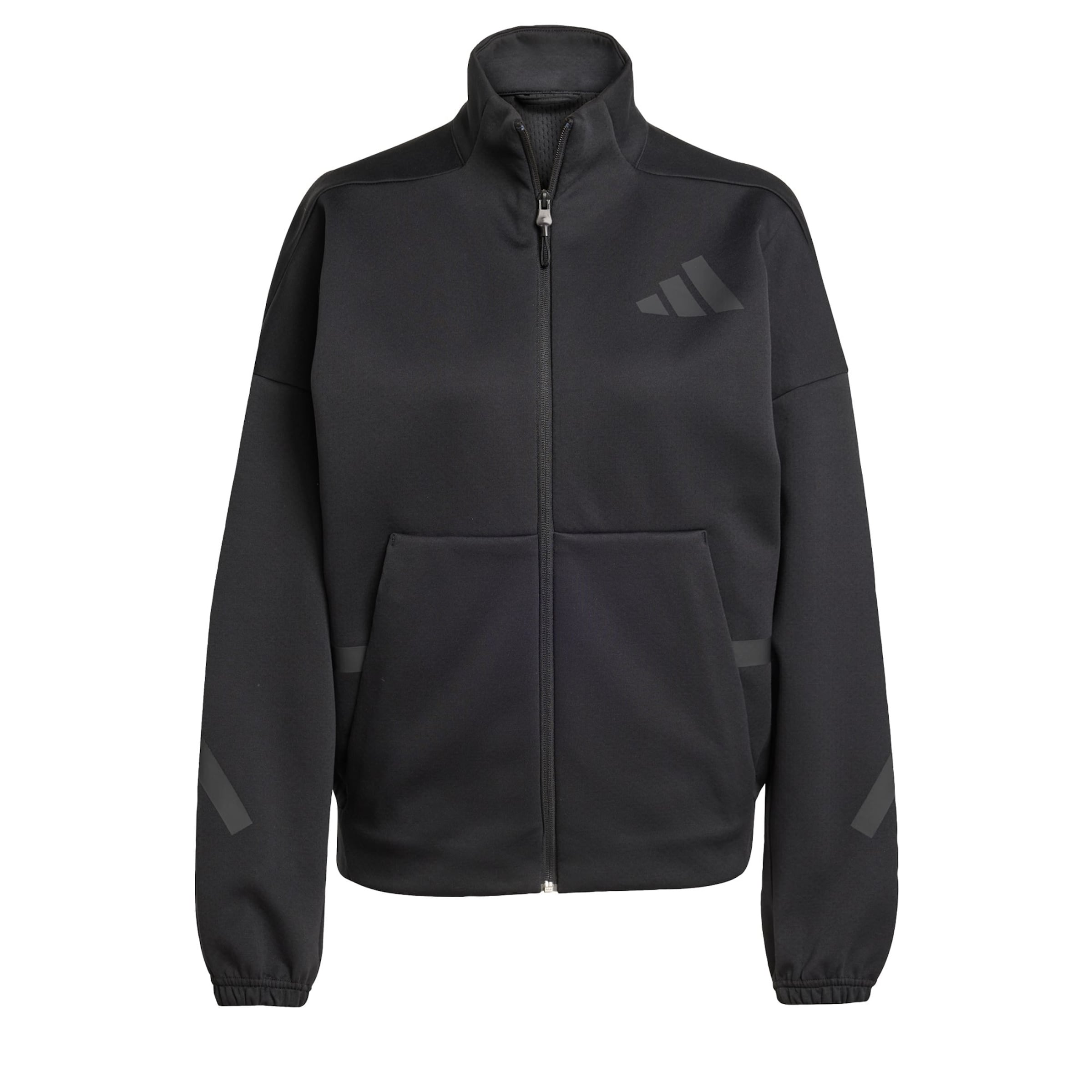 ADIDAS SPORTSWEAR - Casaco de treino 'Z.N.E.' em preto: frente