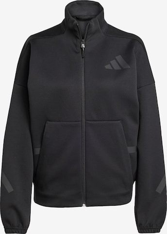 ADIDAS SPORTSWEAR Trainingsjack 'Z.N.E.' in Zwart: voorkant