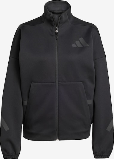 ADIDAS SPORTSWEAR Vestes d’entraînement 'Z.N.E.' en gris foncé / noir, Vue avec produit