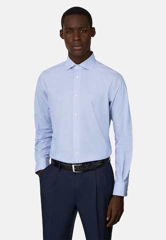 Boggi Milano Regular fit Button Up Shirt in Blue: front