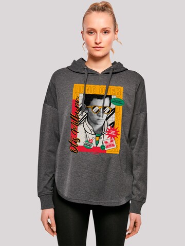F4NT4STIC Sweatshirt 'Sex Education Otis Hung Over Collage Netflix TV Series' in Grey: front