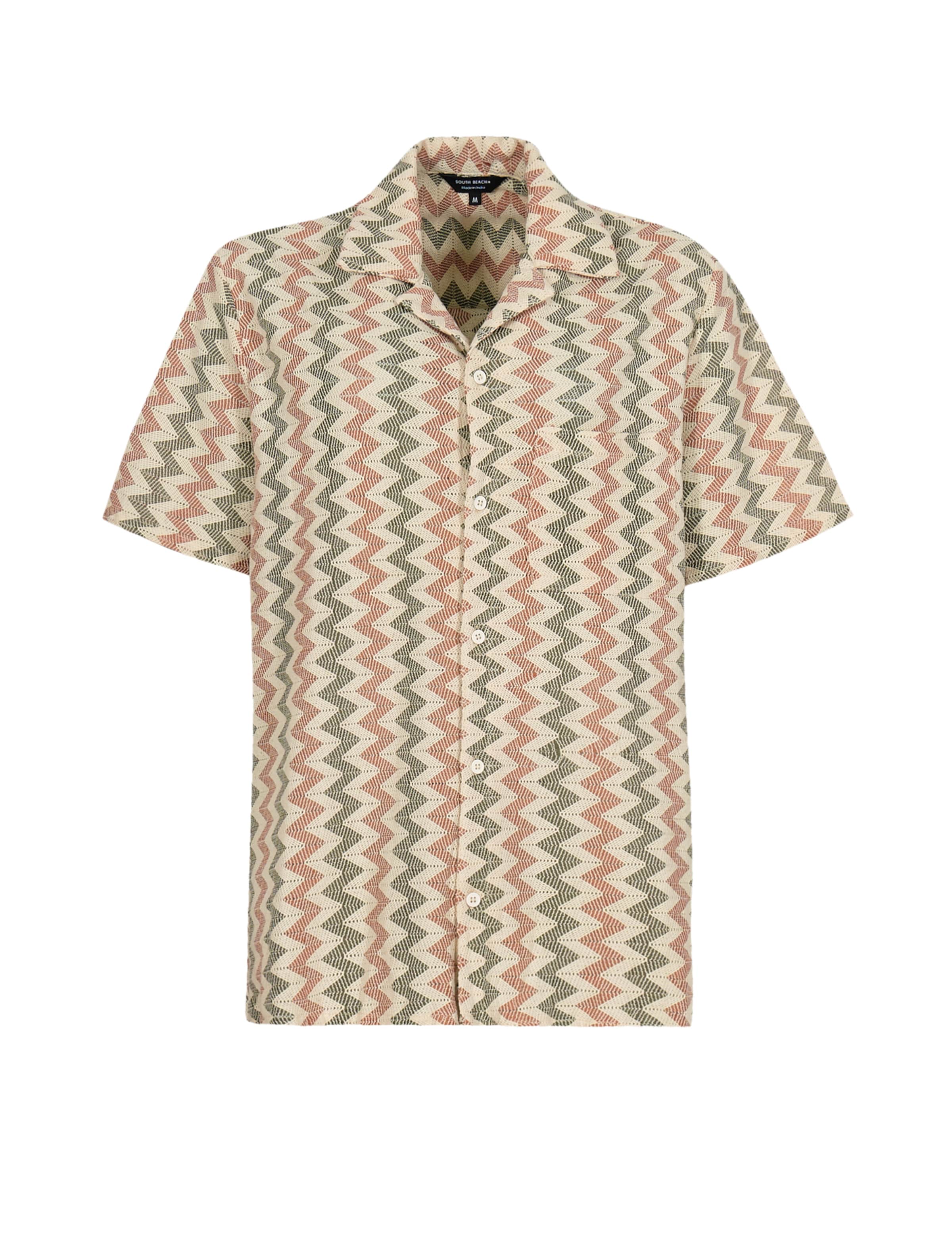 Comfort fit Camicia di South Beach in beige: frontale