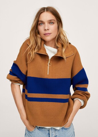 MANGO Pullover in Braun: Vorderseite