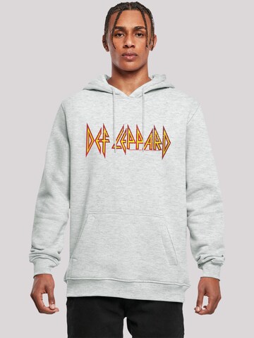 F4NT4STIC Sweatshirt 'Def Leppard' in Grijs: voorkant